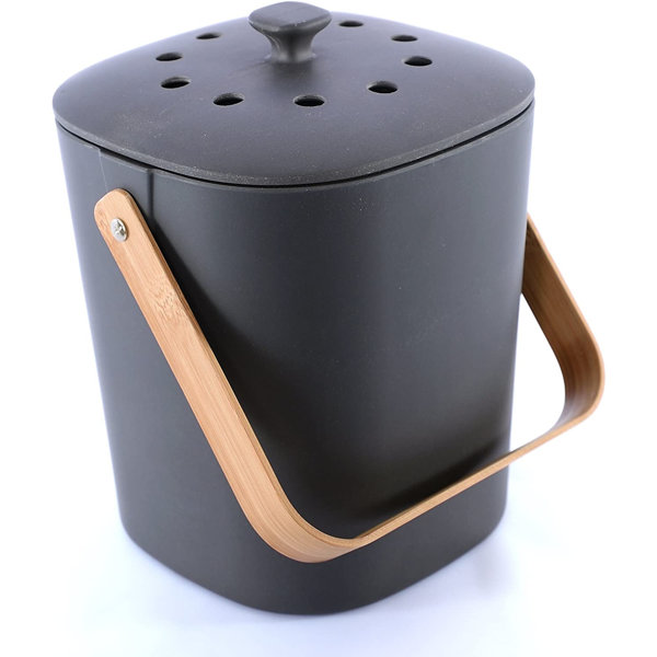 IMMORTAL Kitchen Compost Bin Indoor Countertop Food Composter, Made